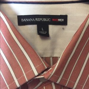 Banana Republic Shirts - Banana Republic Red Mad Men Shirt Men’s Size L Banana Republic Shirts - Banana Republic Red Mad Men Shirt Men’s Size L